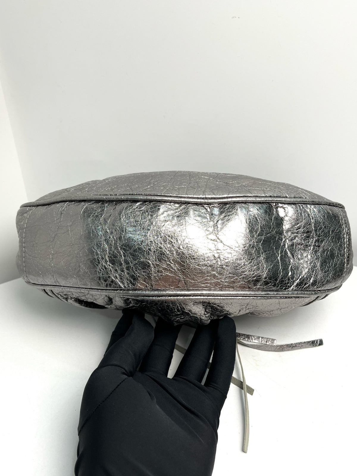 Balenciaga - Le Cagole - Patent leather - Silver