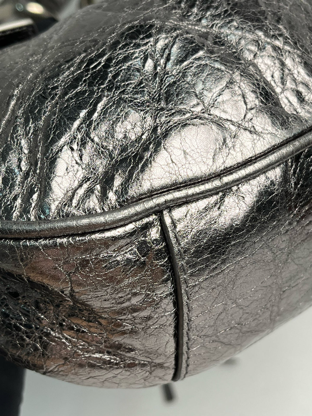 Balenciaga - Le Cagole - Patent leather - Silver