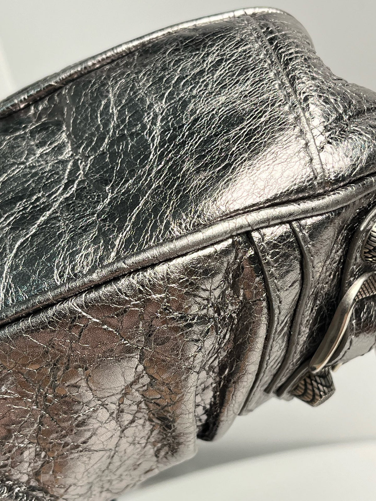 Balenciaga - Le Cagole - Patent leather - Silver