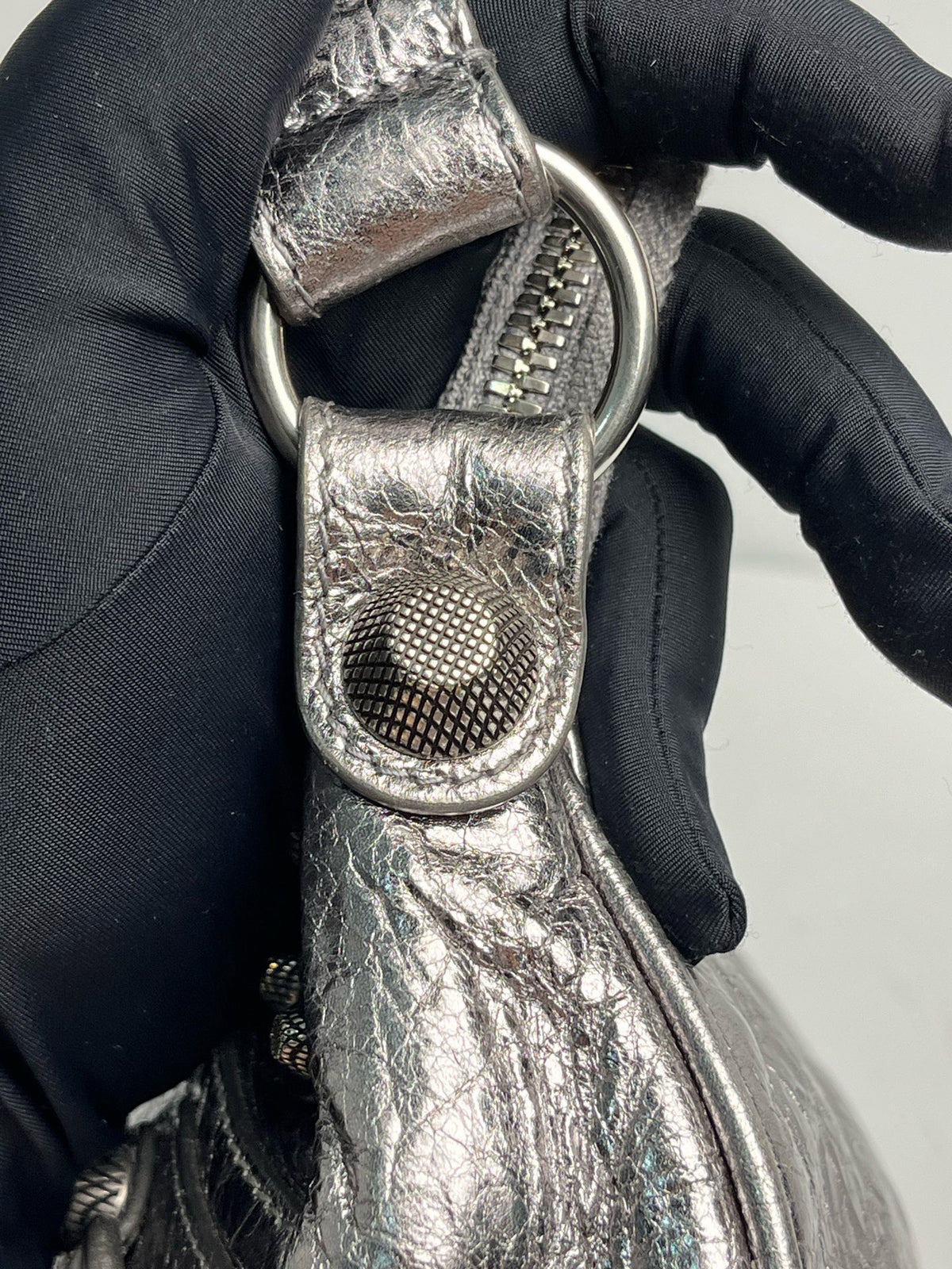 Balenciaga - Le Cagole - Patent leather - Silver