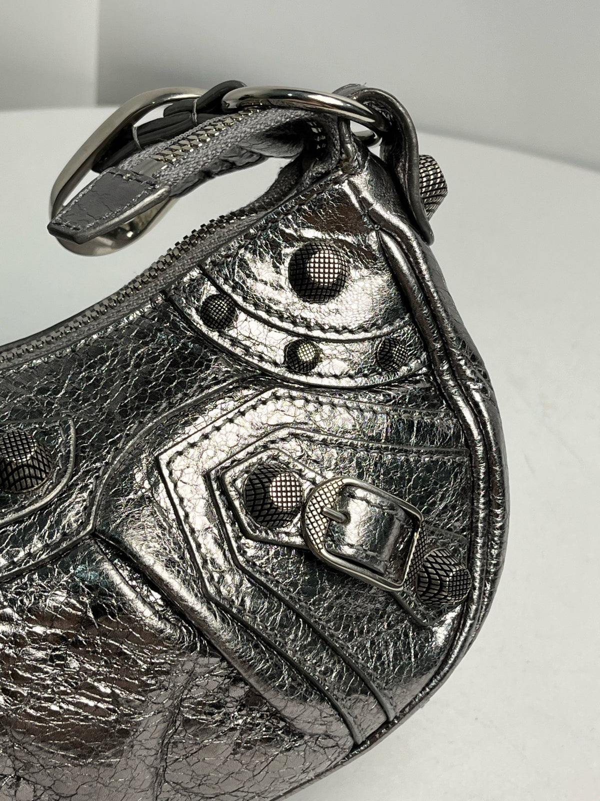 Balenciaga - Le Cagole - Patent leather - Silver