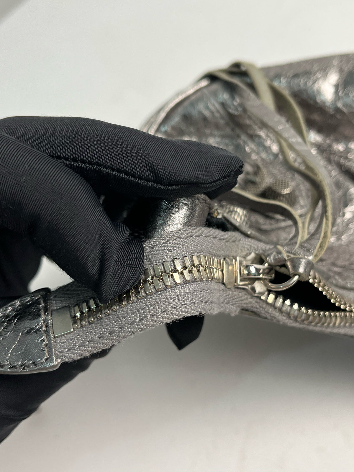 Balenciaga - Le Cagole - Patent leather - Silver