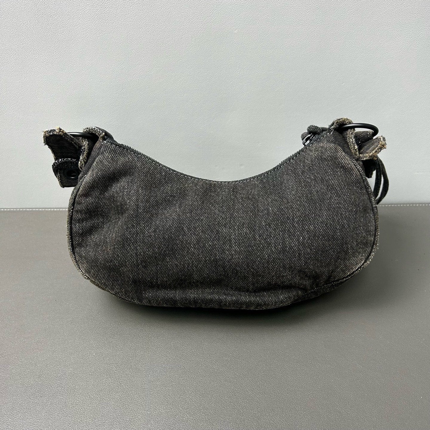 Balenciaga - Le Cagole XS Biker Bag - Denim with crystal embellishments - Washed Black - (XS)
