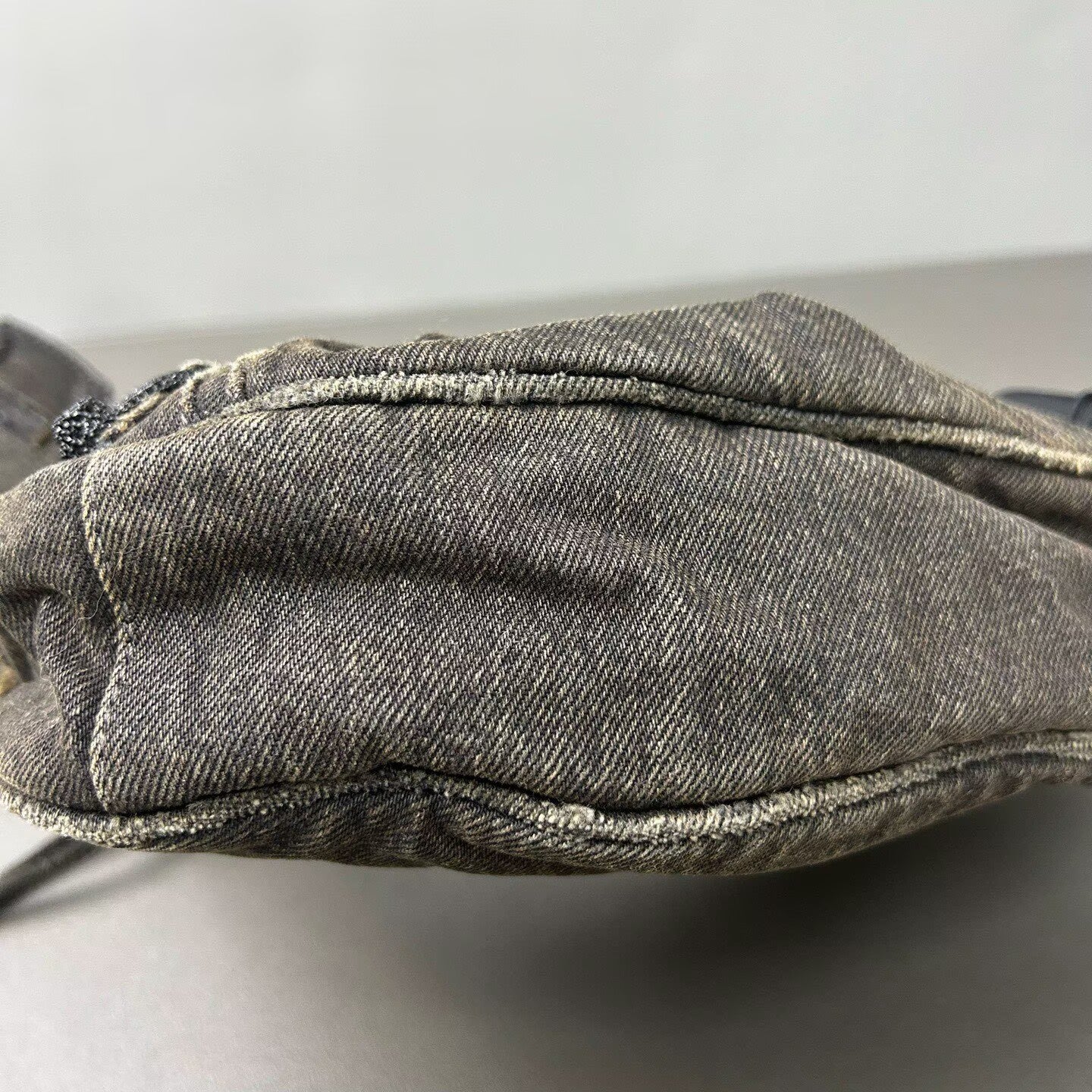 Balenciaga - Le Cagole XS Biker Bag - Denim with crystal embellishments - Washed Black - (XS)