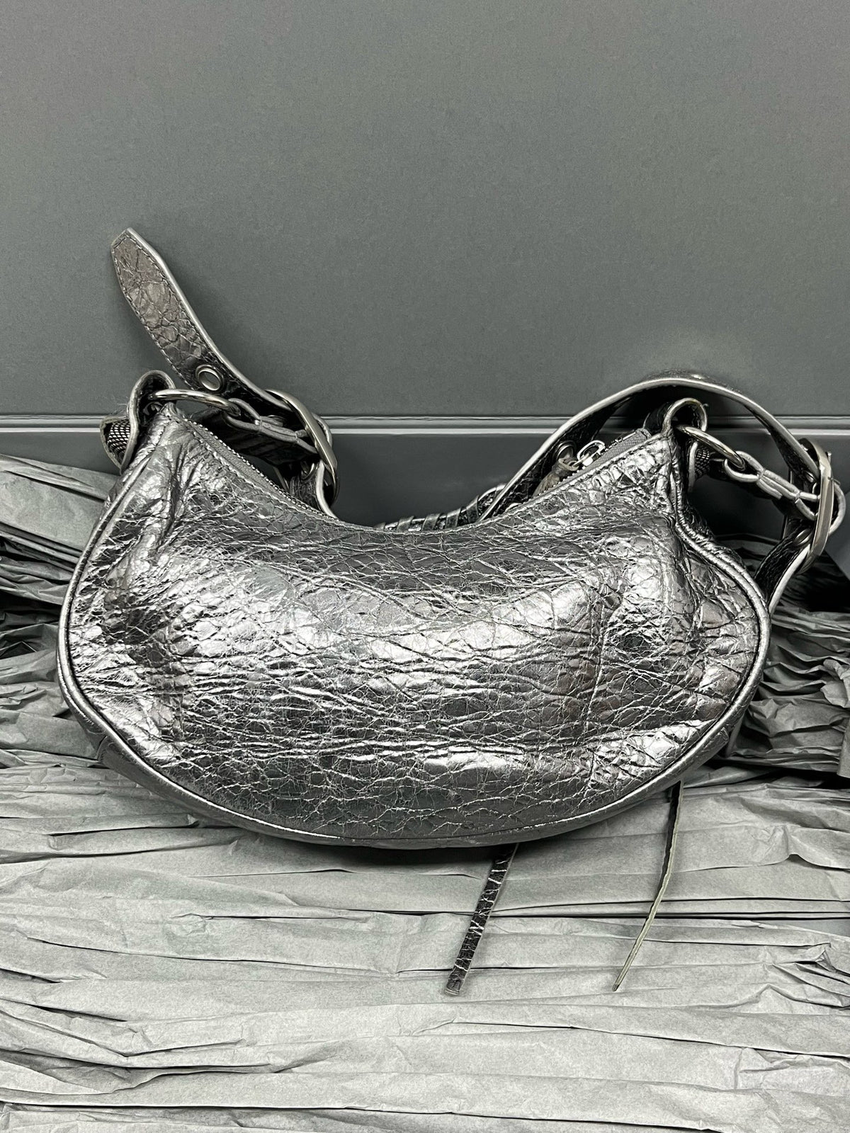Balenciaga - Le Cagole XS - Leather - Silver - (small)
