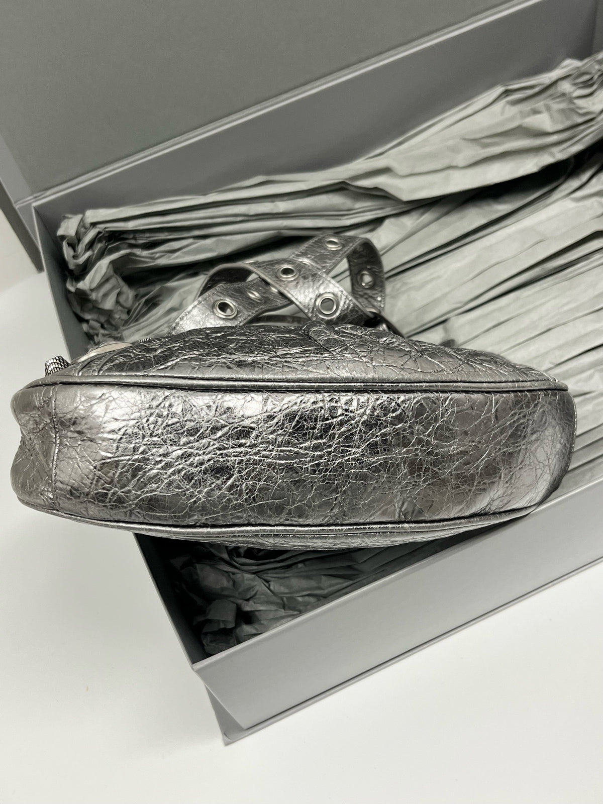 Balenciaga - Le Cagole XS - Leather - Silver - (small)
