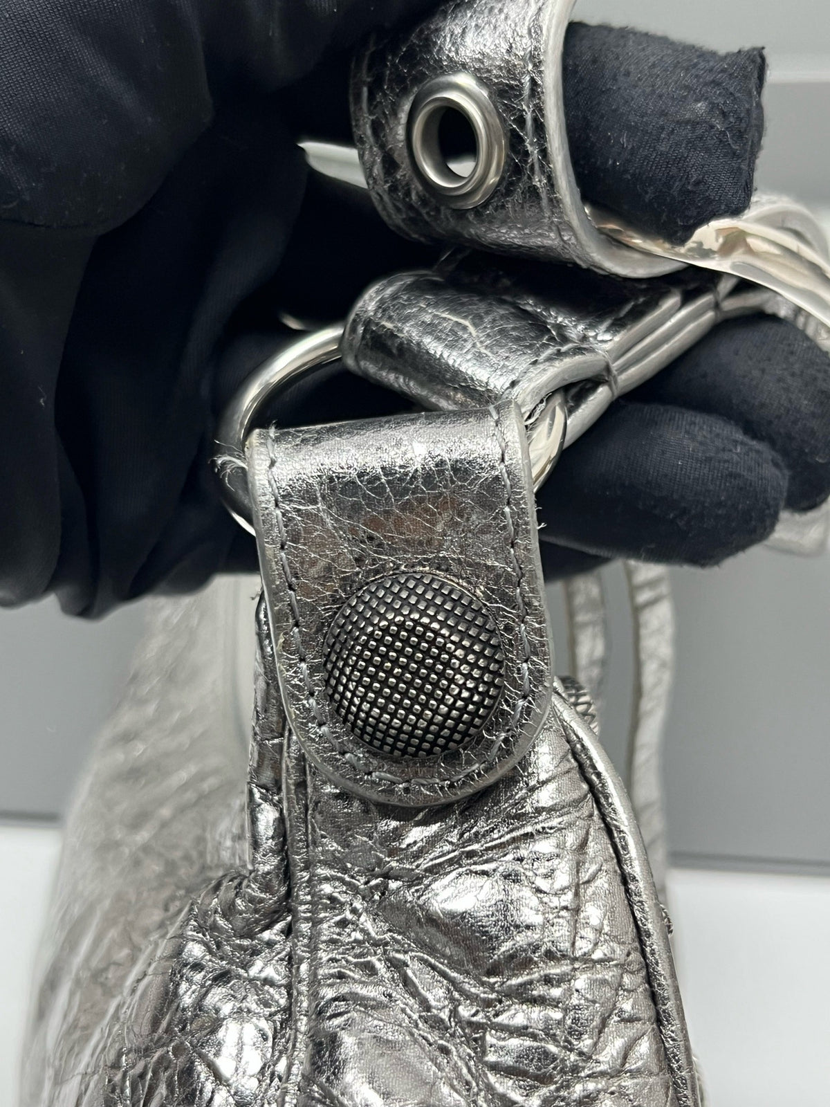 Balenciaga - Le Cagole XS - Leather - Silver - (small)