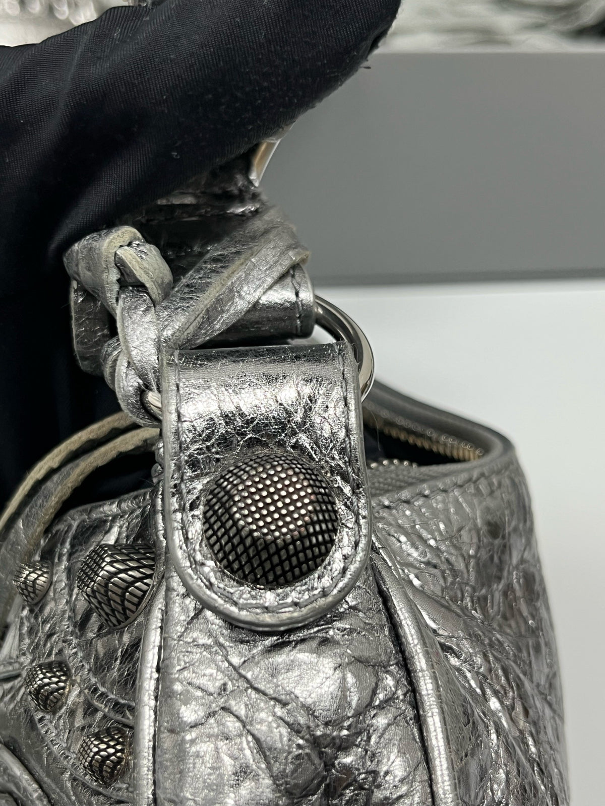 Balenciaga - Le Cagole XS - Leather - Silver - (small)