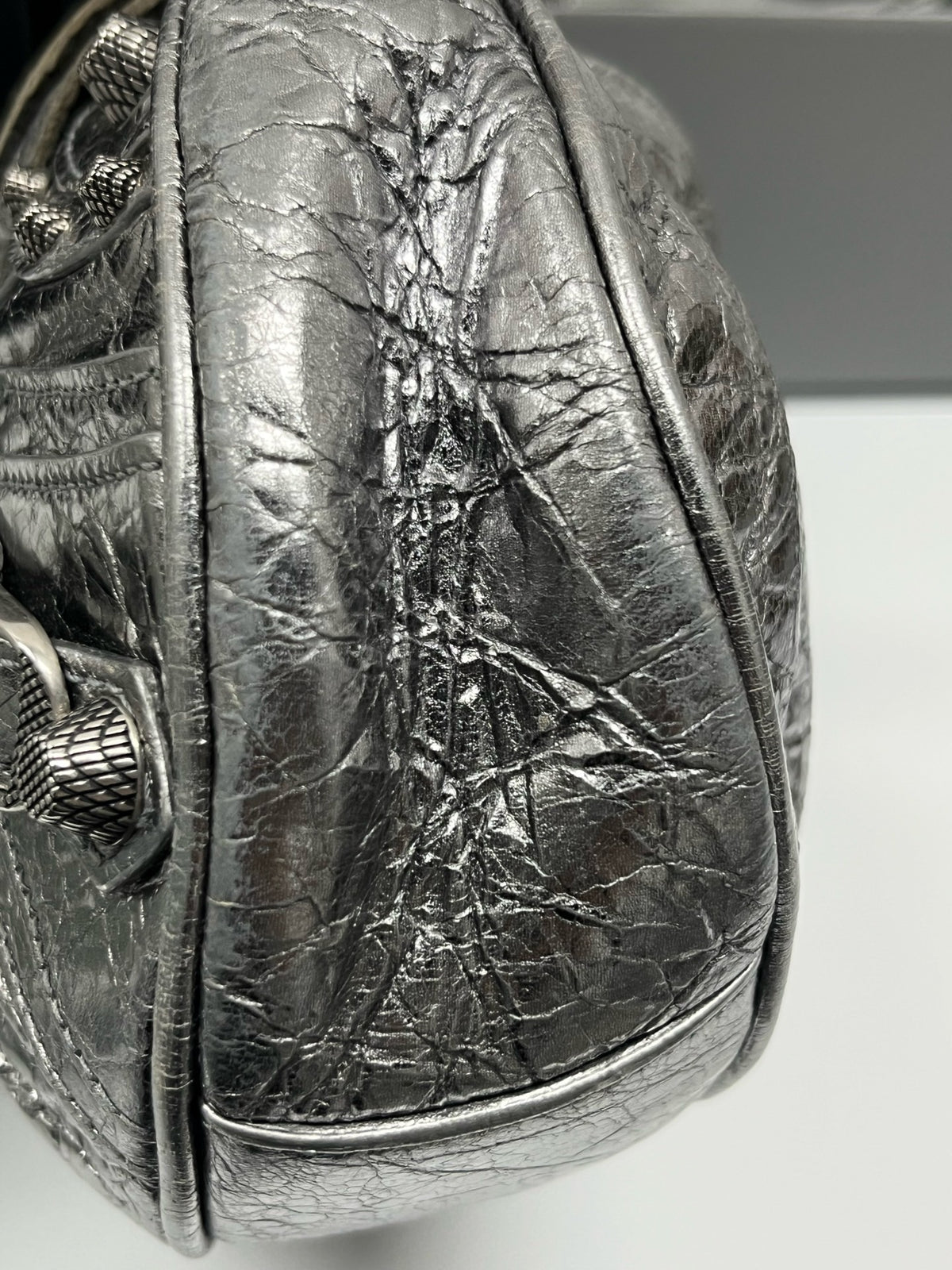 Balenciaga - Le Cagole XS - Leather - Silver - (small)