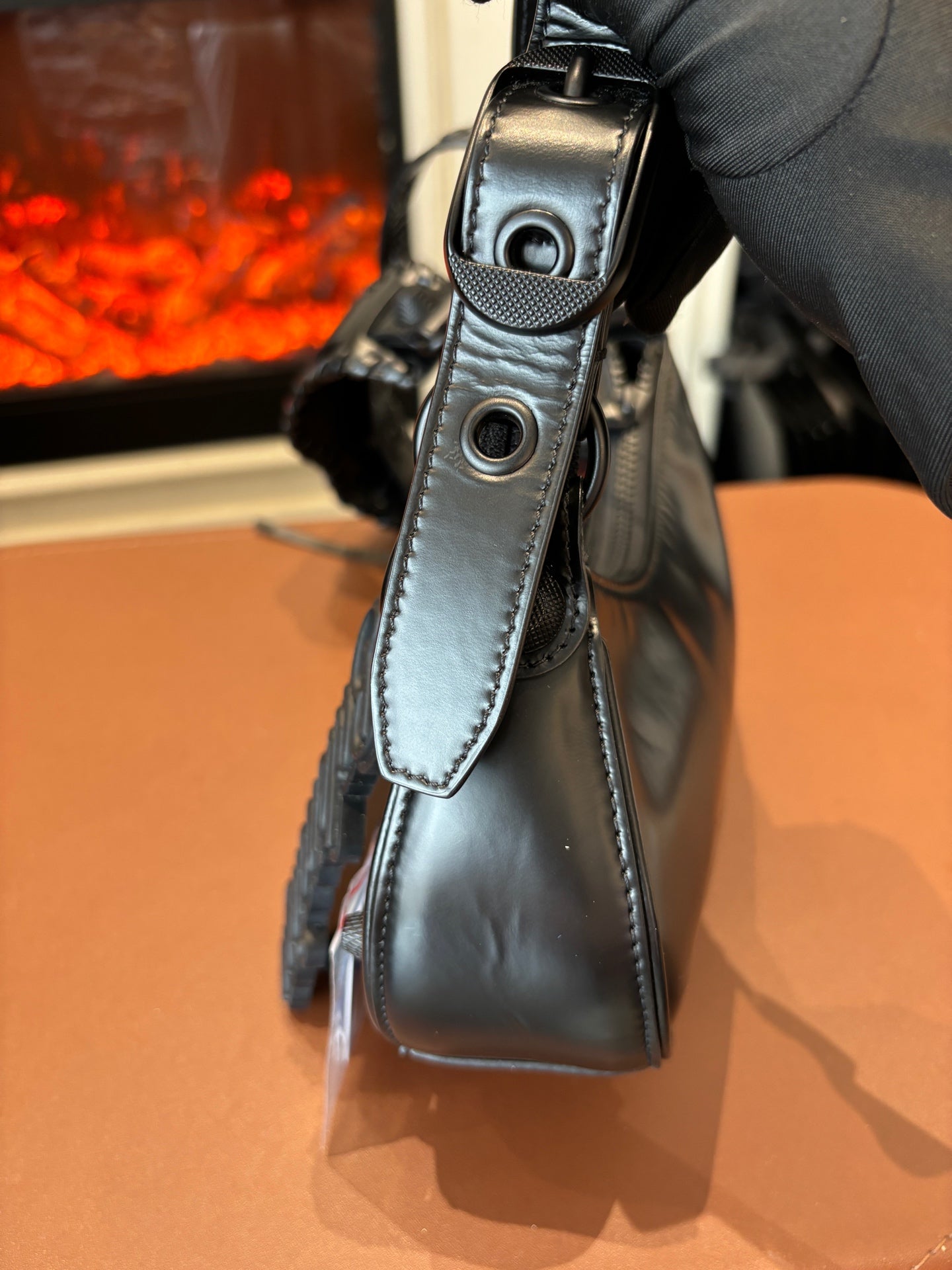 Balenciaga - Le Cagole XS Moon Bag - Leather - Black - (mini)