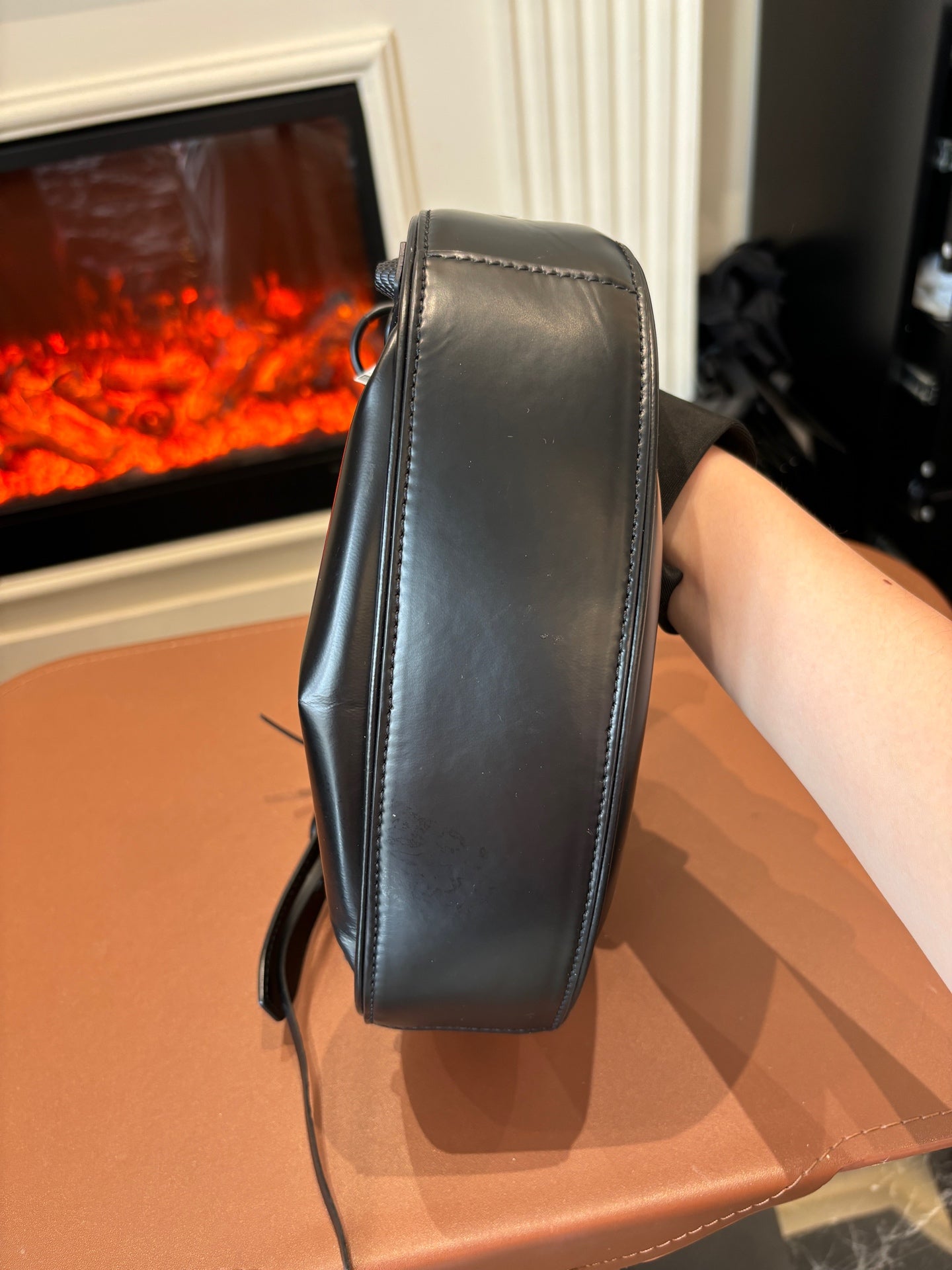 Balenciaga - Le Cagole XS Moon Bag - Leather - Black - (mini)