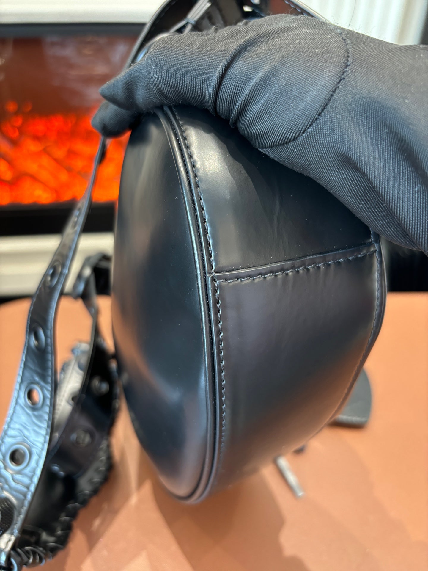 Balenciaga - Le Cagole XS Moon Bag - Leather - Black - (mini)