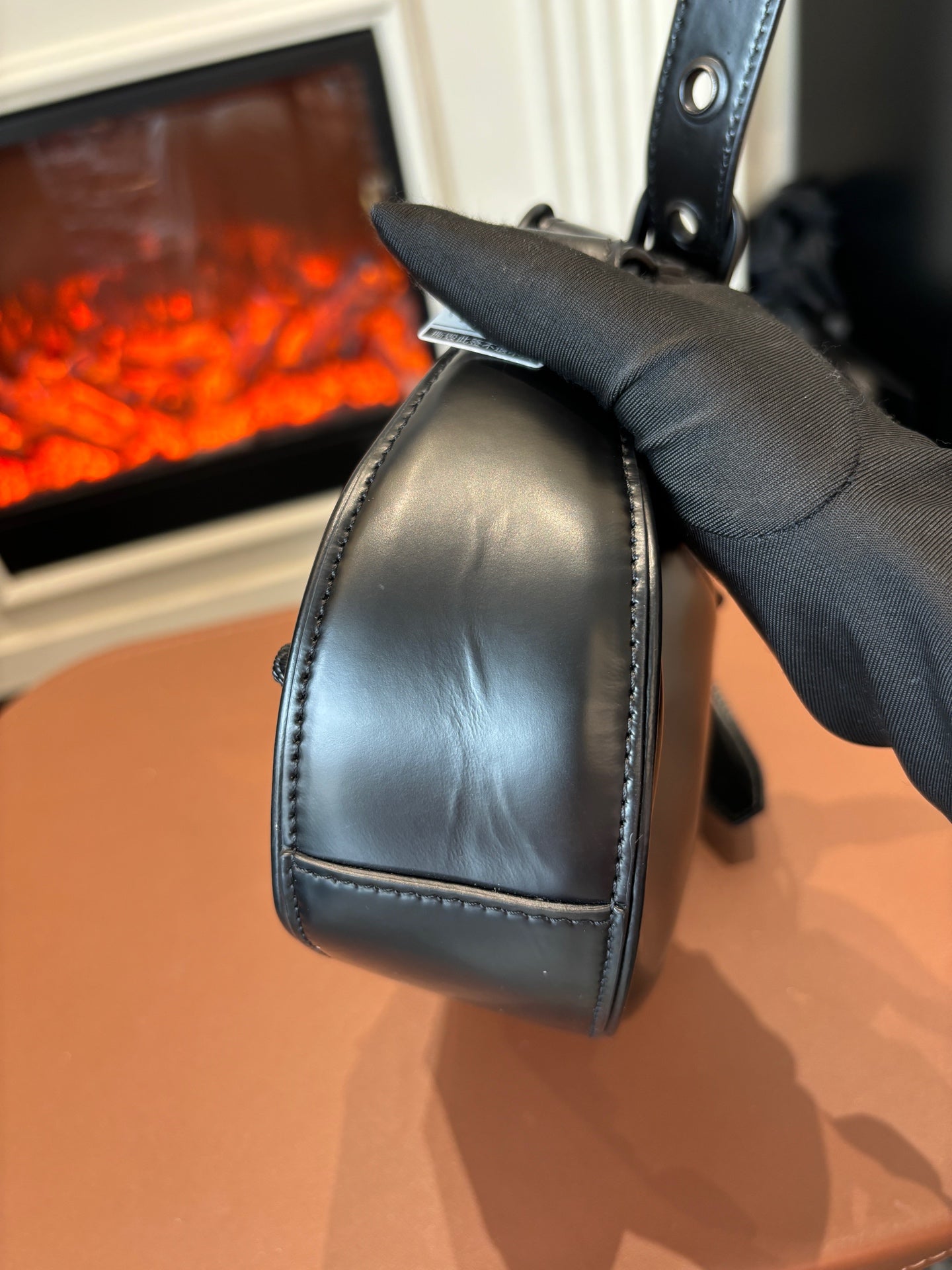 Balenciaga - Le Cagole XS Moon Bag - Leather - Black - (mini)