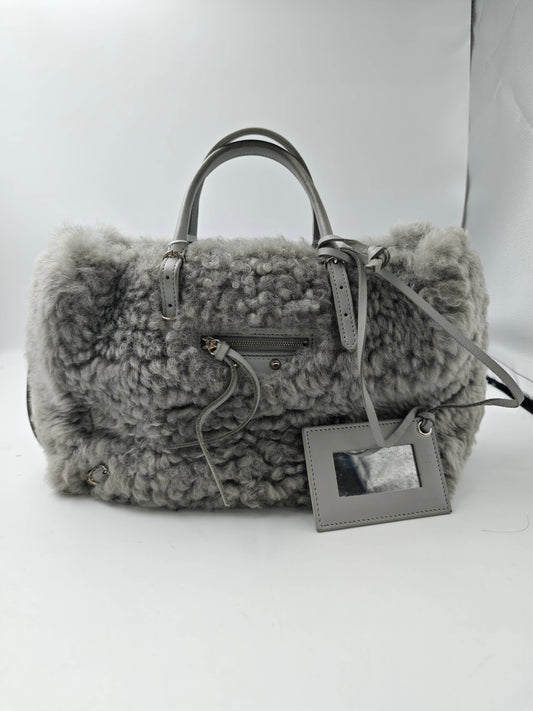 Balenciaga - Le City - Fur - Shearling - Grey - (medium)