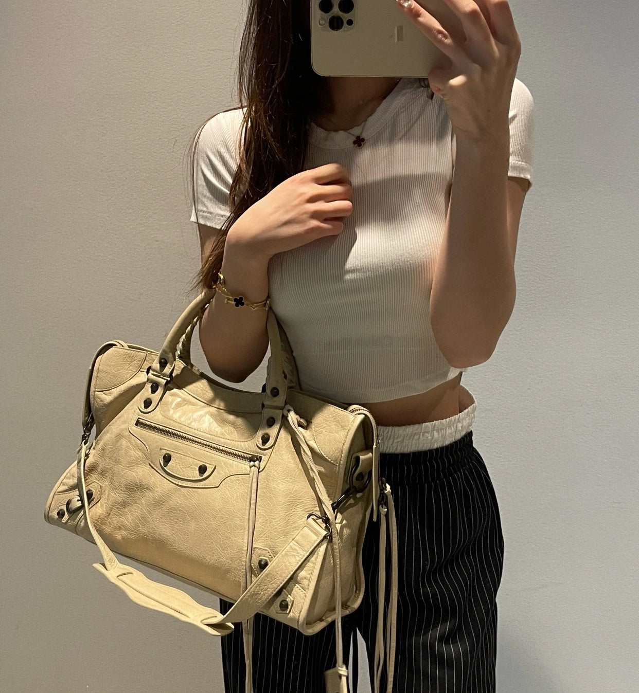 Balenciaga - Le City - Leather - Beige - (medium)