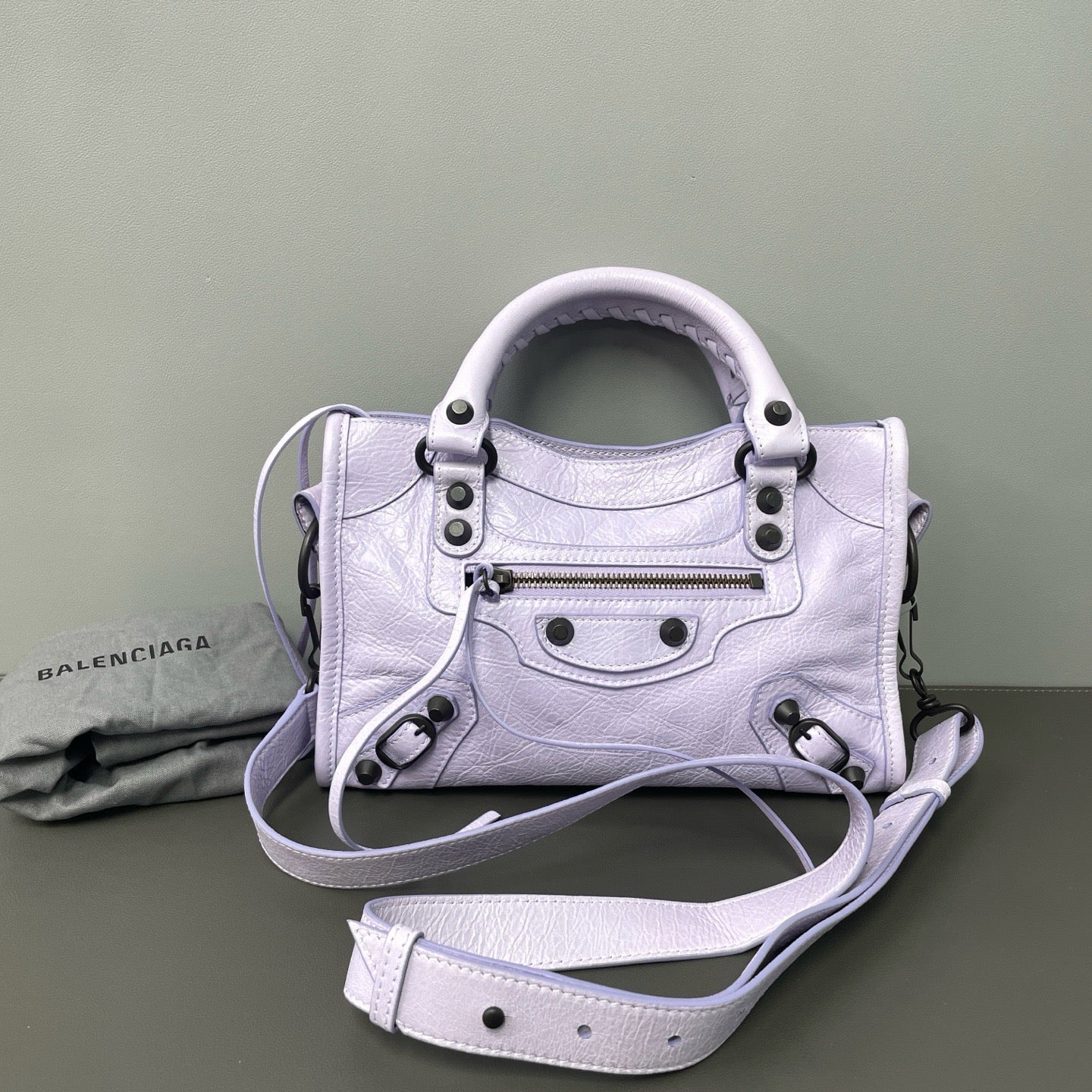 Balenciaga - Le City - Leather - Purple - (small)