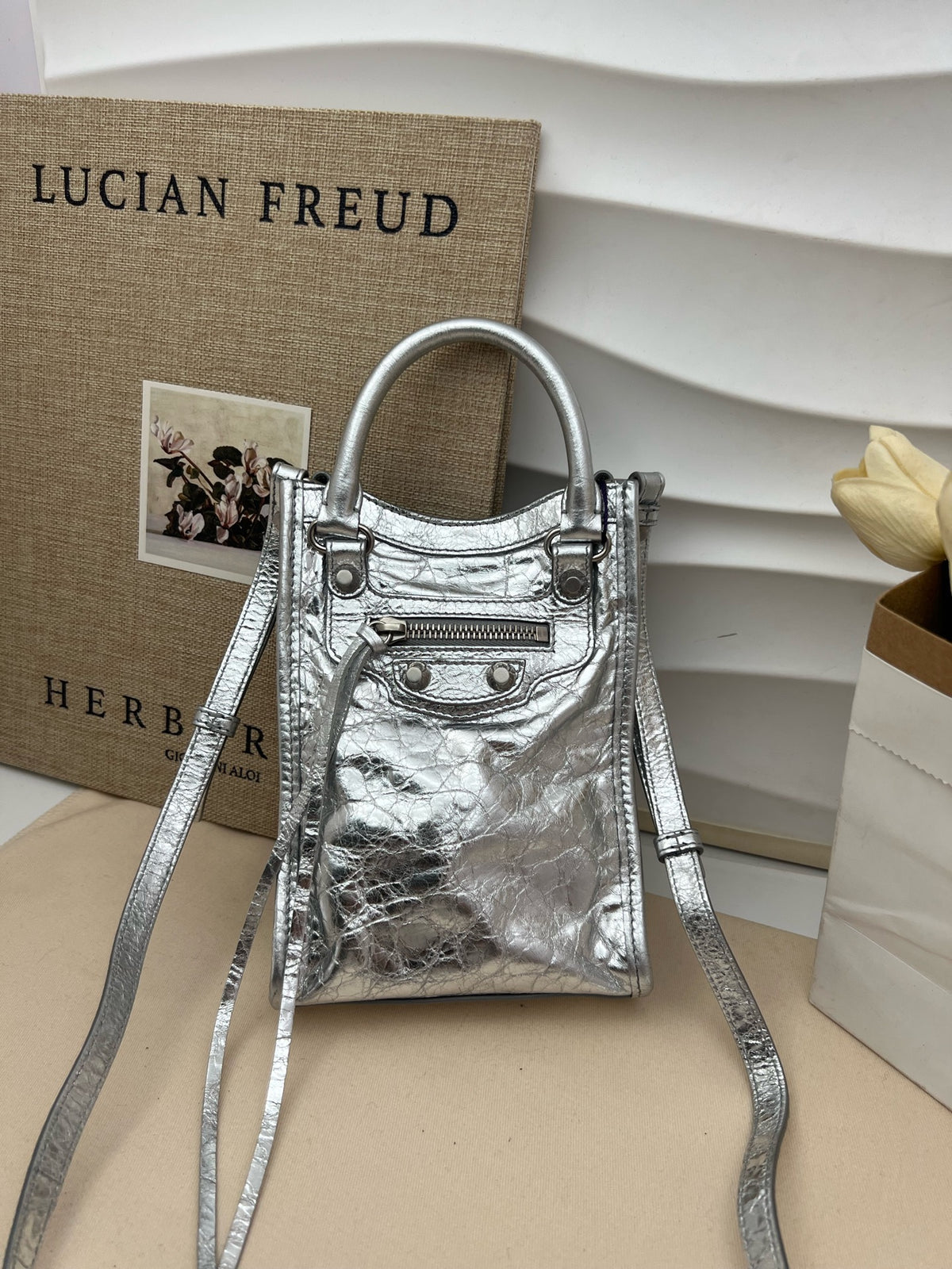 Balenciaga - Le City Mini - Leather - Silver - (mini)