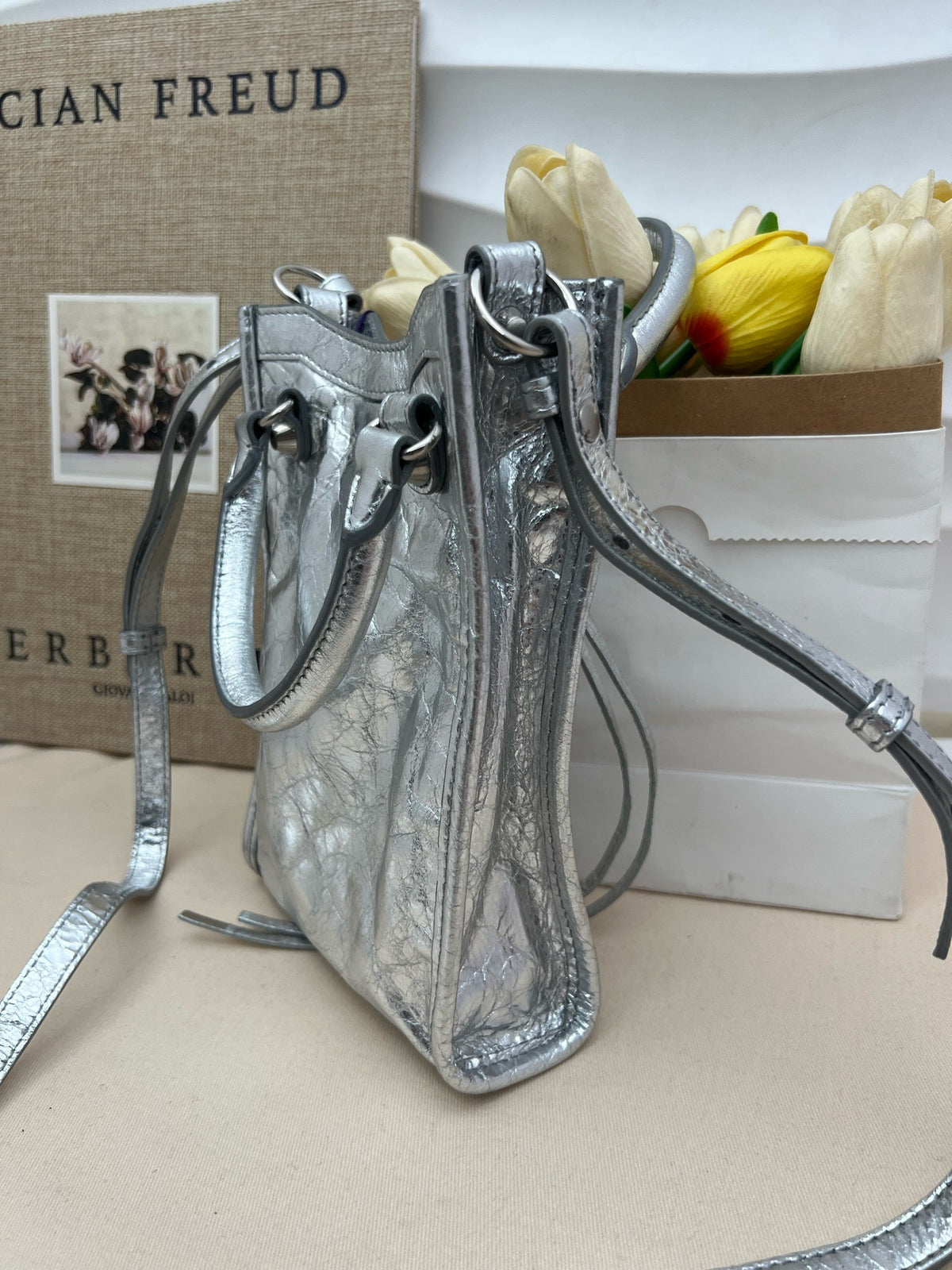 Balenciaga - Le City Mini - Leather - Silver - (mini)