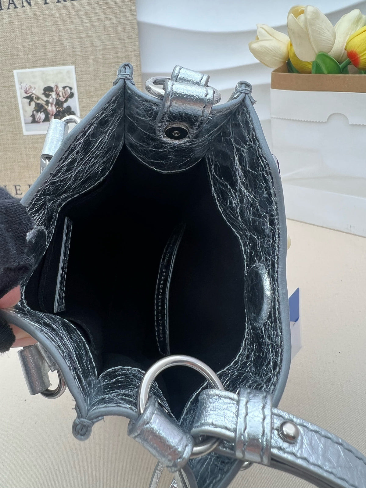 Balenciaga - Le City Mini - Leather - Silver - (mini)