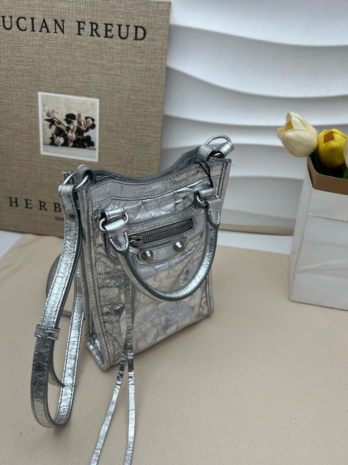 Balenciaga - Le City Mini - Leather - Silver - (mini)
