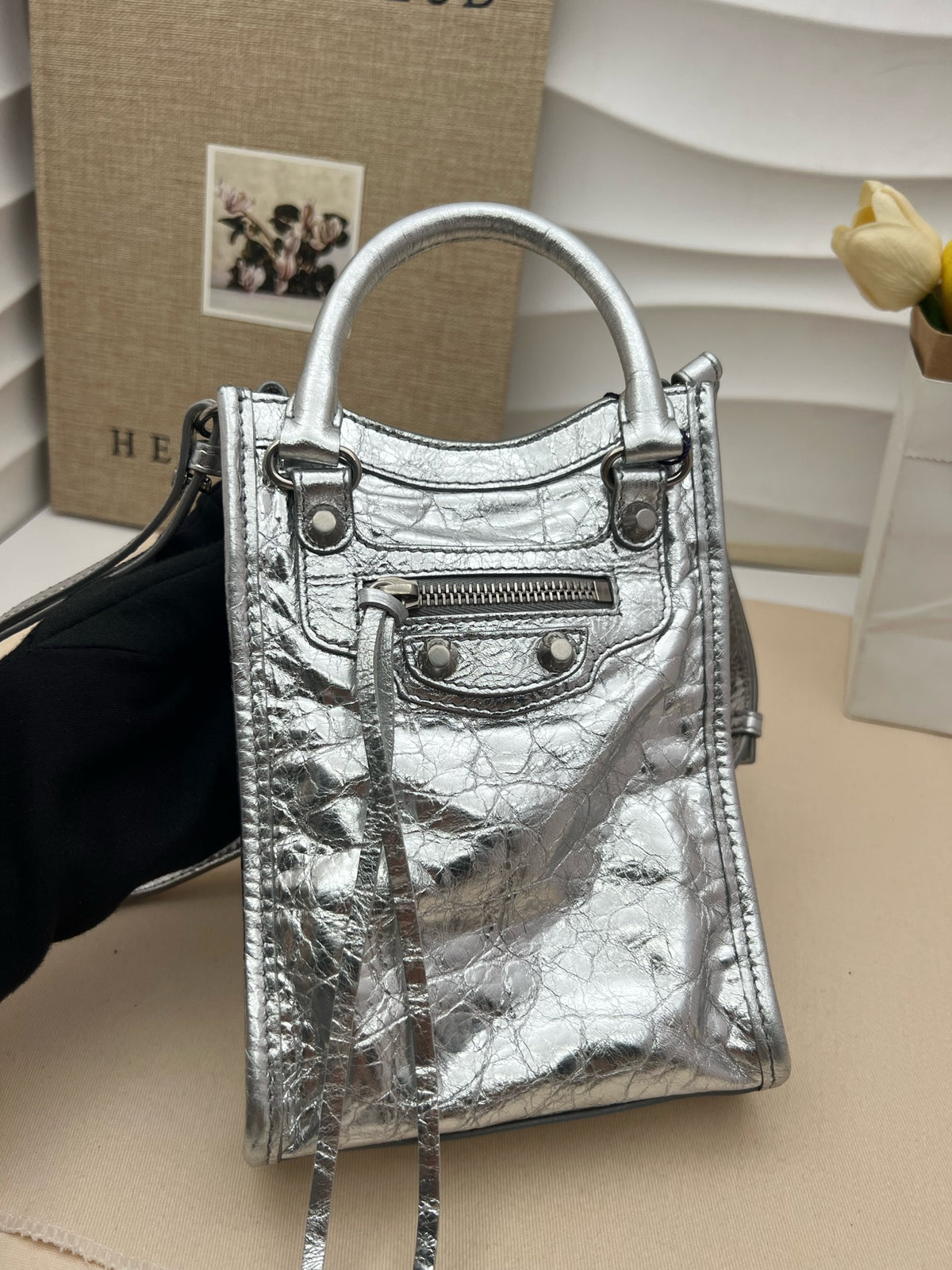 Balenciaga - Le City Mini - Leather - Silver - (mini)