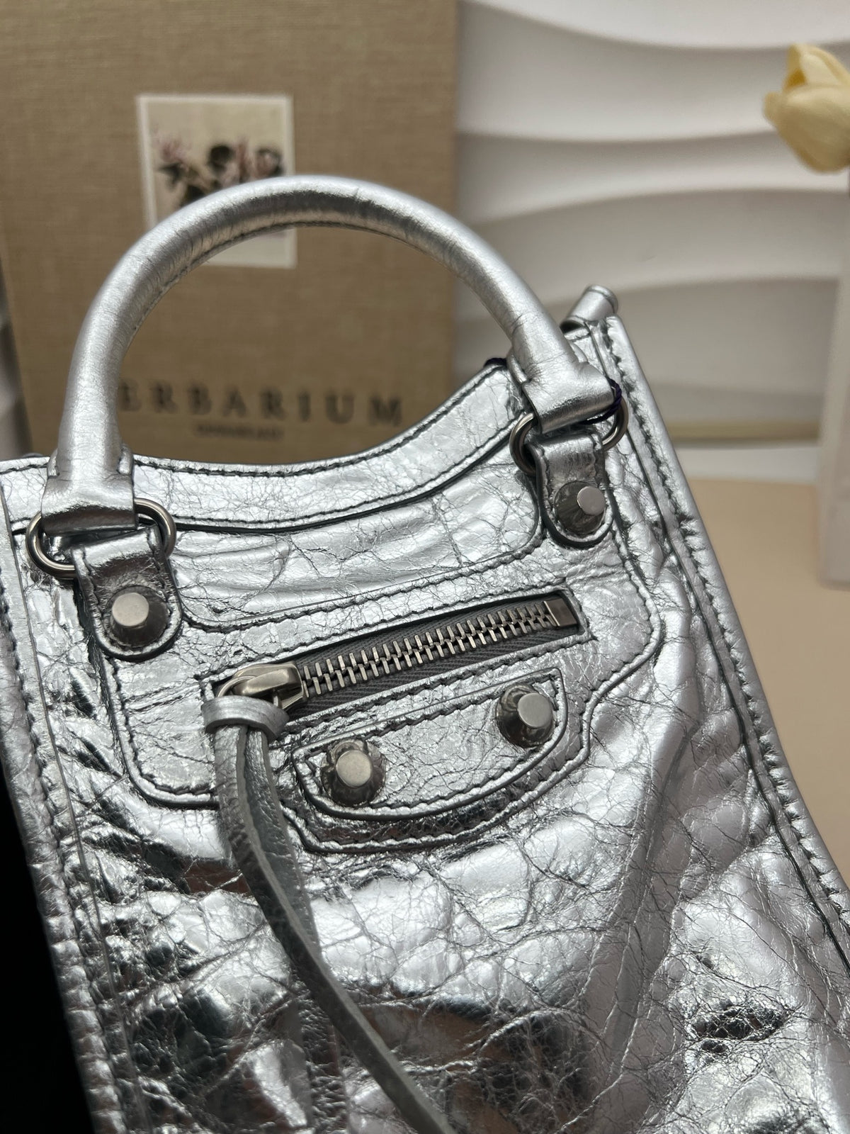 Balenciaga - Le City Mini - Leather - Silver - (mini)