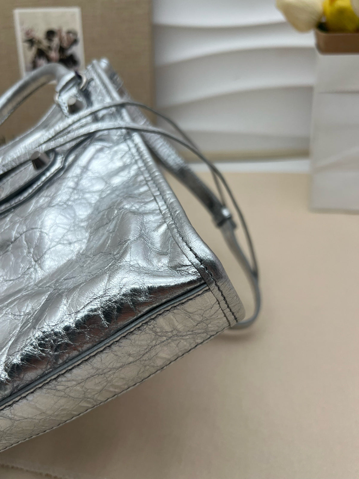 Balenciaga - Le City Mini - Leather - Silver - (mini)