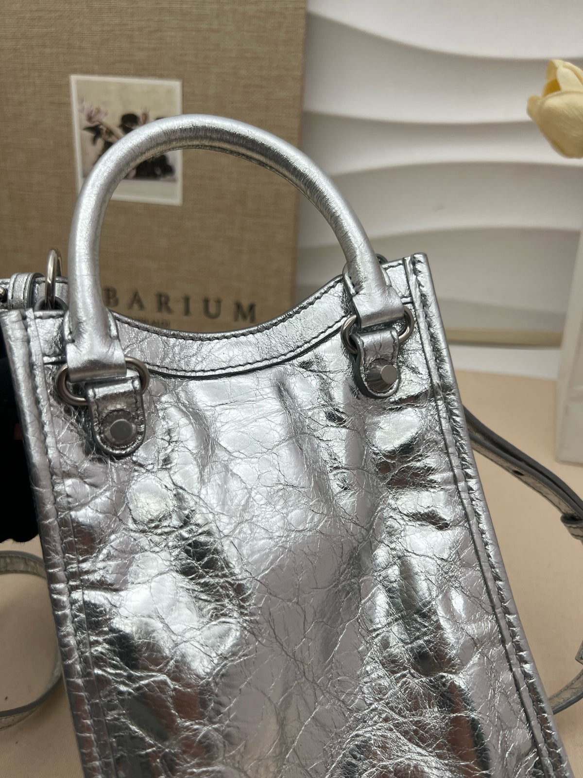 Balenciaga - Le City Mini - Leather - Silver - (mini)