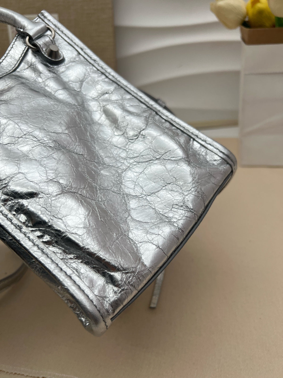 Balenciaga - Le City Mini - Leather - Silver - (mini)