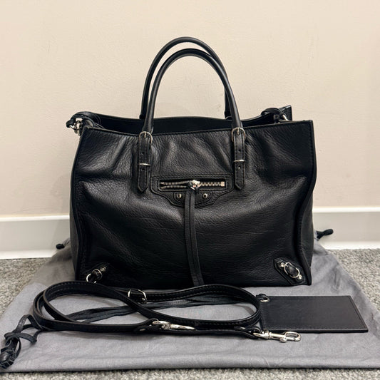 Balenciaga - Le City Papier - Leather - Black - (small)