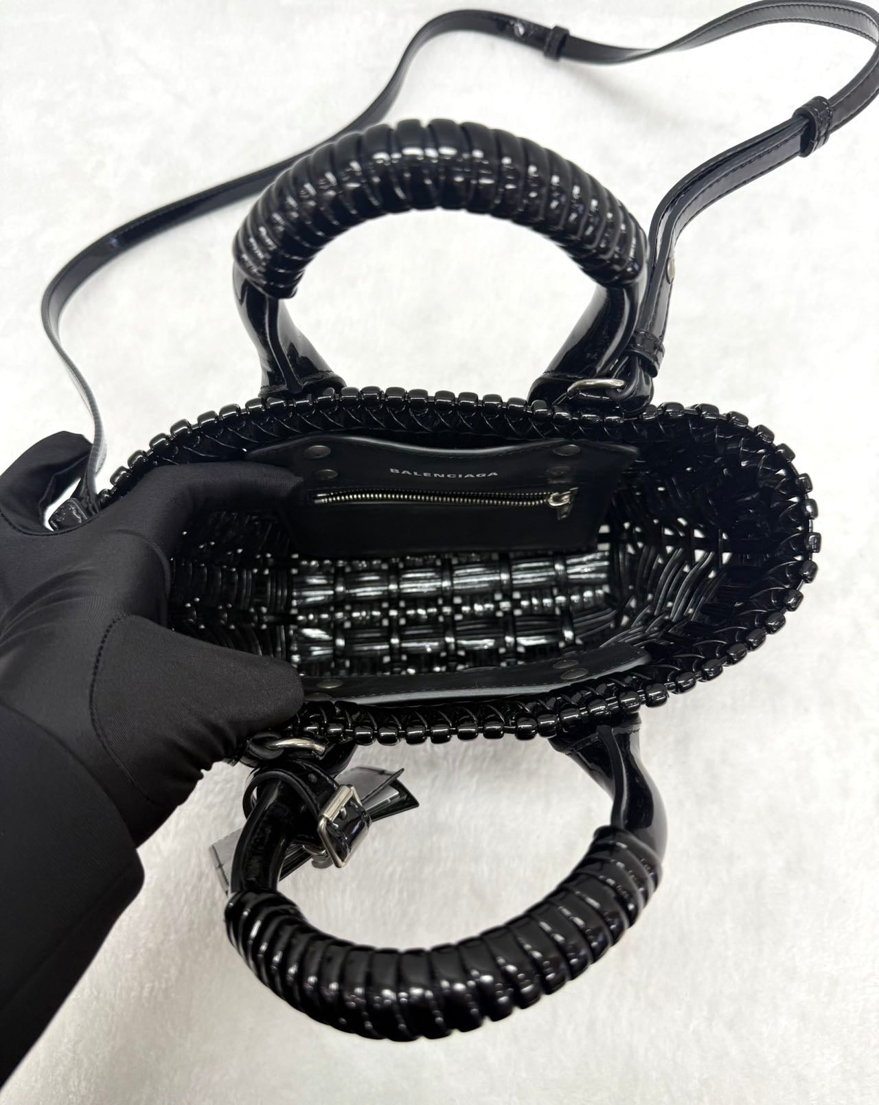 Balenciaga - Market Basket Tote - Plastic - Black - (small)