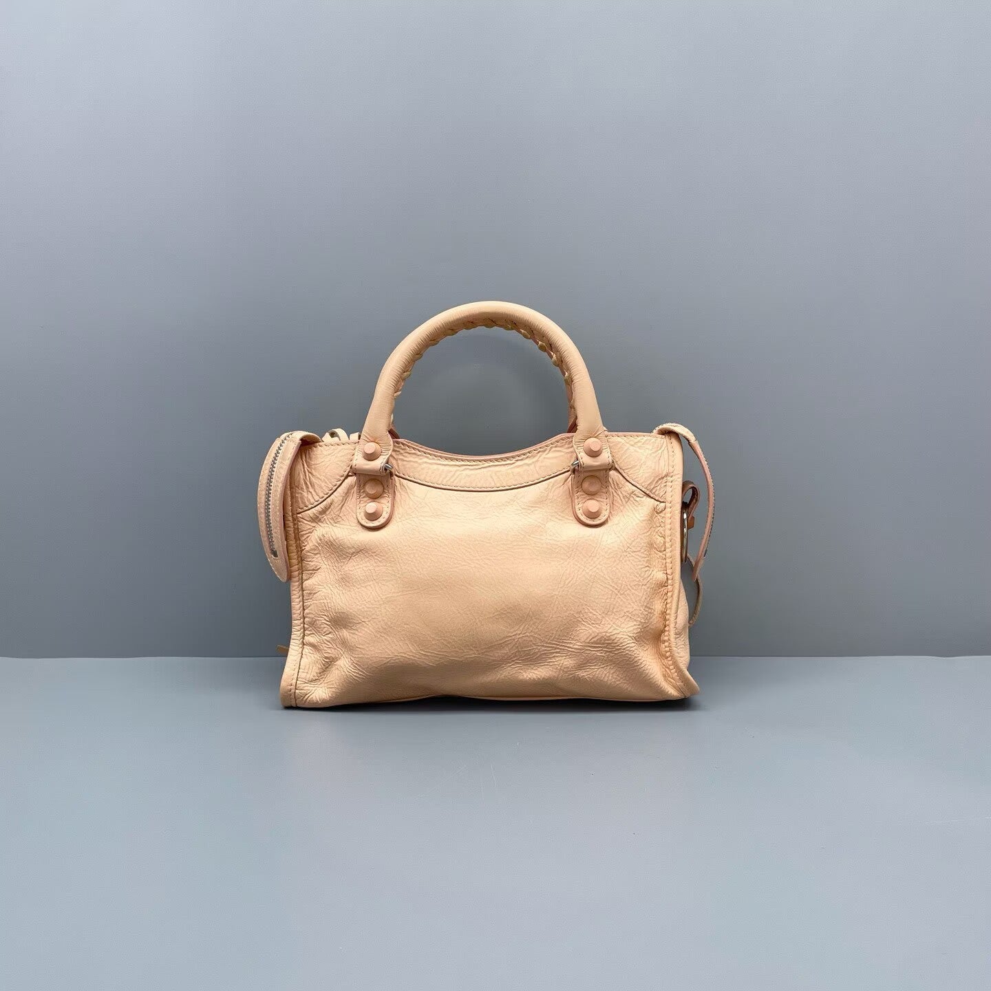 Balenciaga - Mini City Bag - Distressed lambskin leather - Pink - (mini)