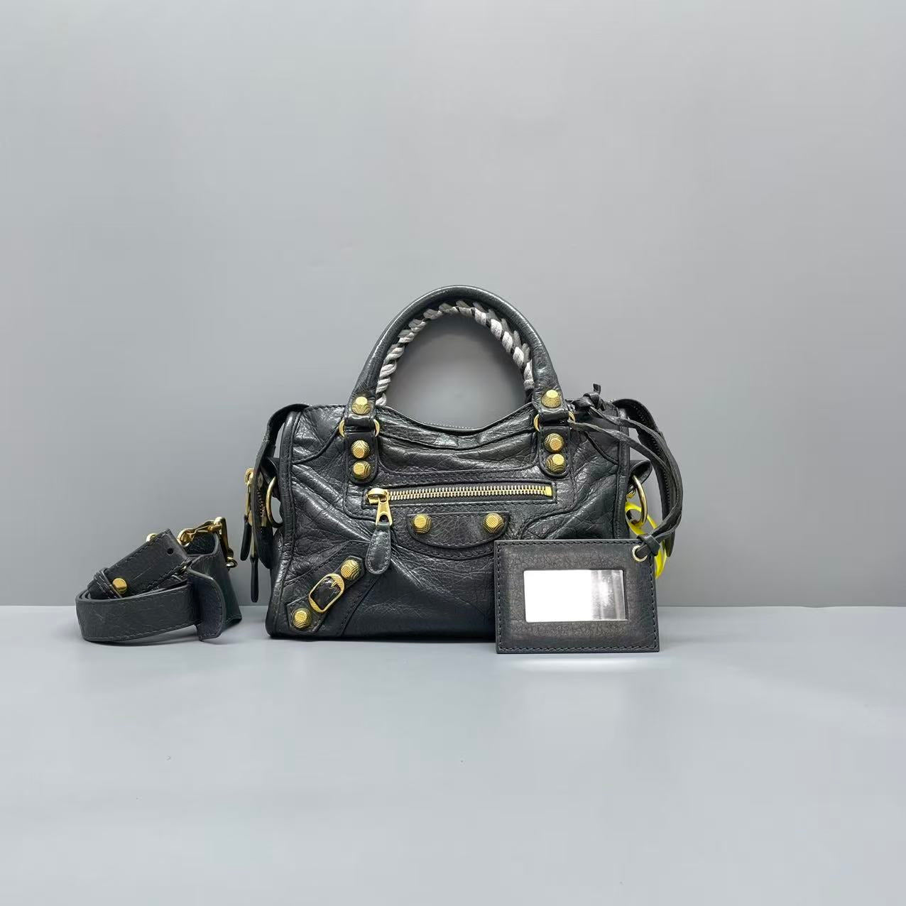 Balenciaga - Mini City - Lambskin leather - Grey - (mini)