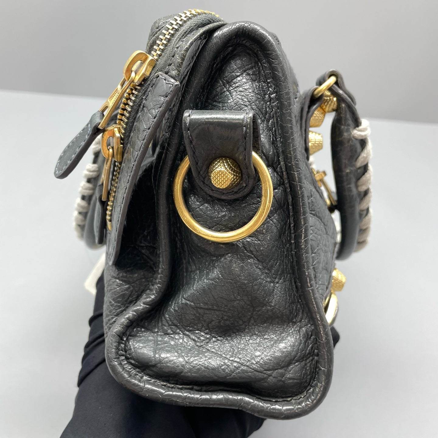 Balenciaga - Mini City - Lambskin leather - Grey - (mini)