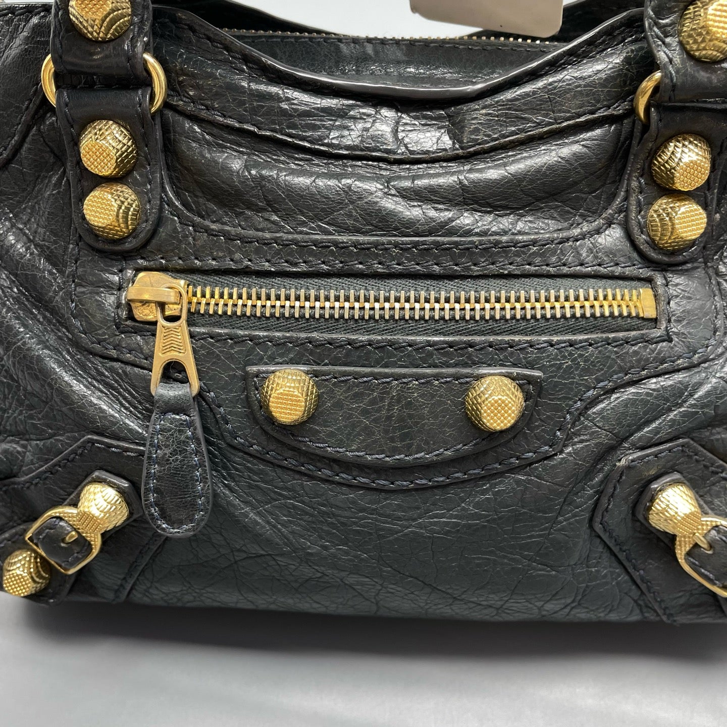 Balenciaga - Mini City - Lambskin leather - Grey - (mini)