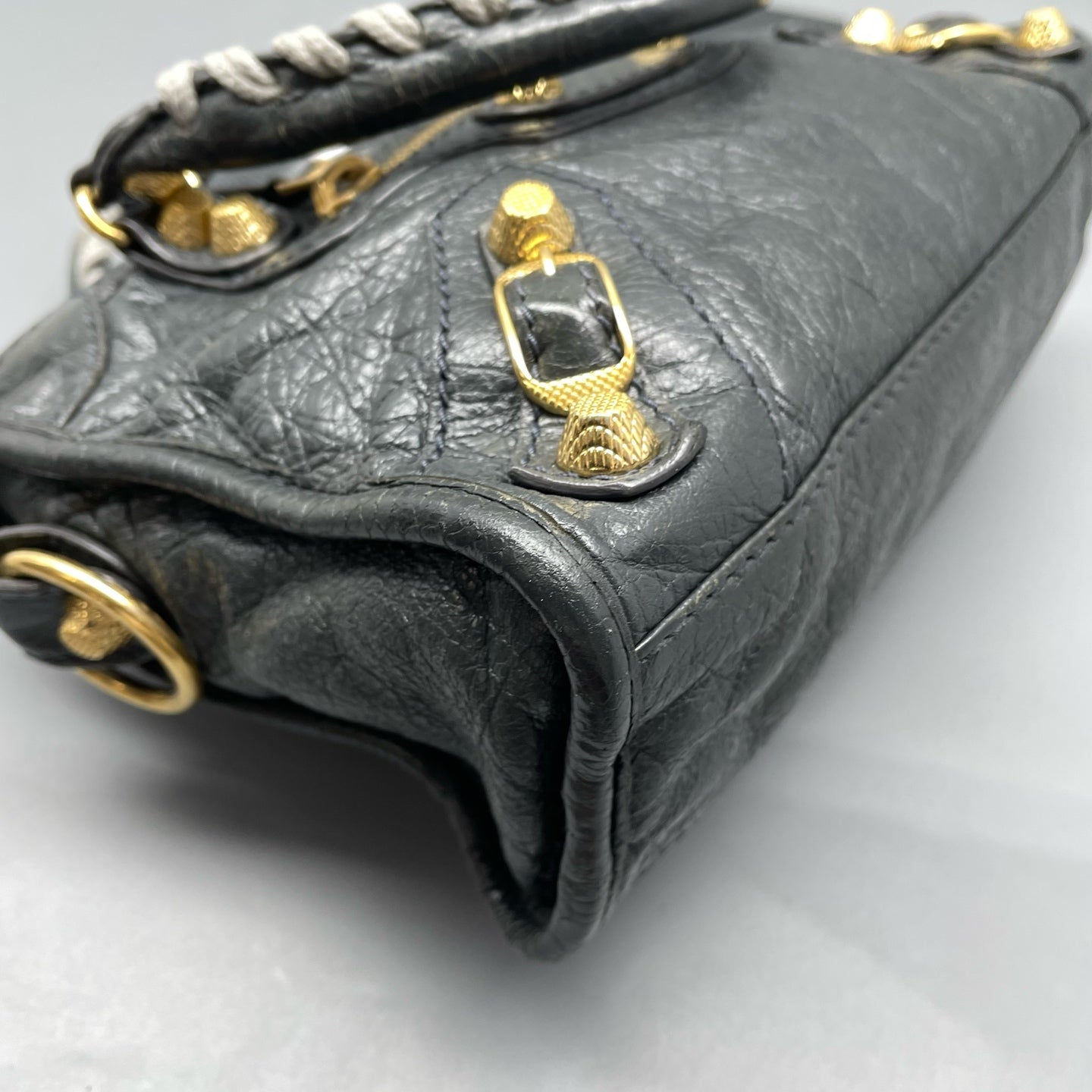 Balenciaga - Mini City - Lambskin leather - Grey - (mini)