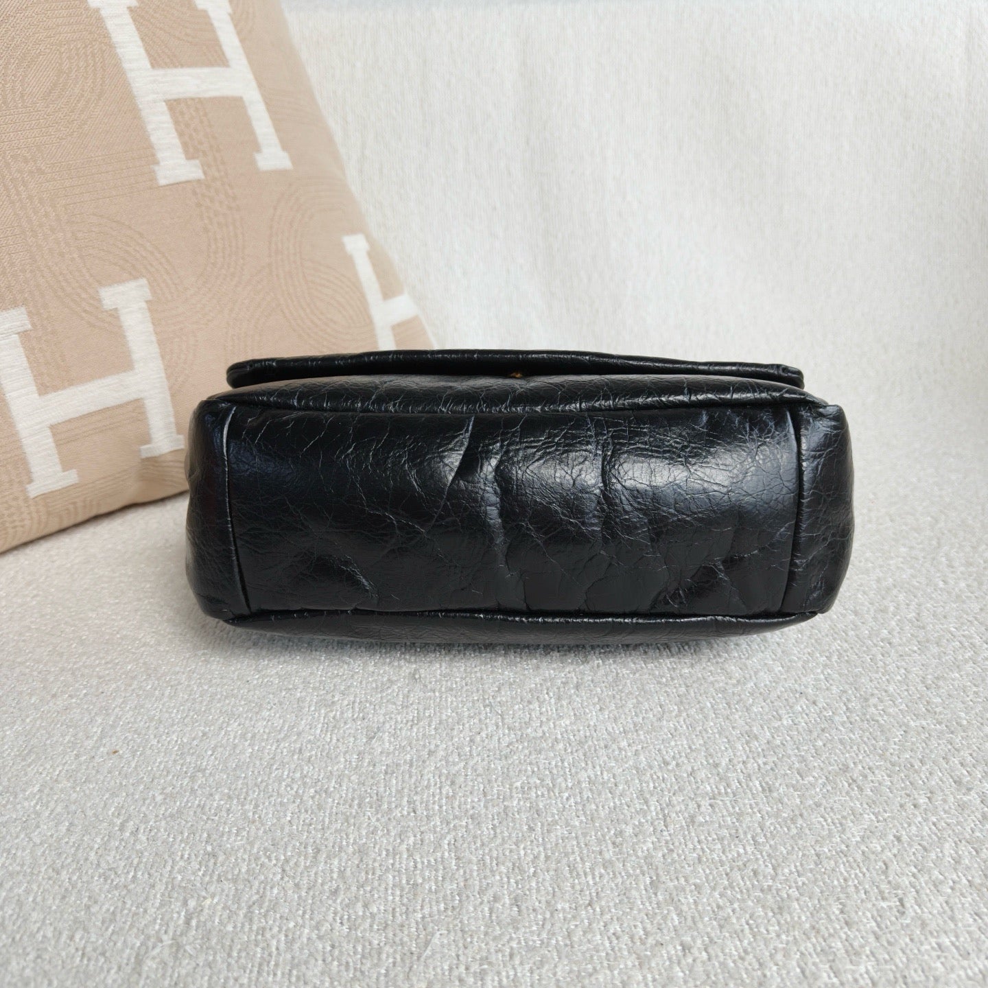 Balenciaga - Monaco Chain Bag - Cowhide leather - Black with Gold-Tone Hardware - (Small)