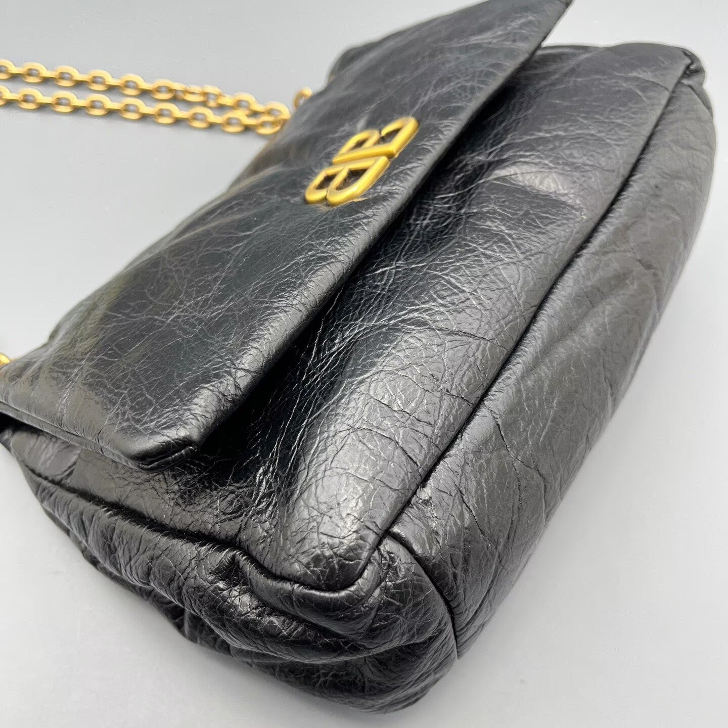 Balenciaga - Monaco chain bag - Leather - Black - (Small)