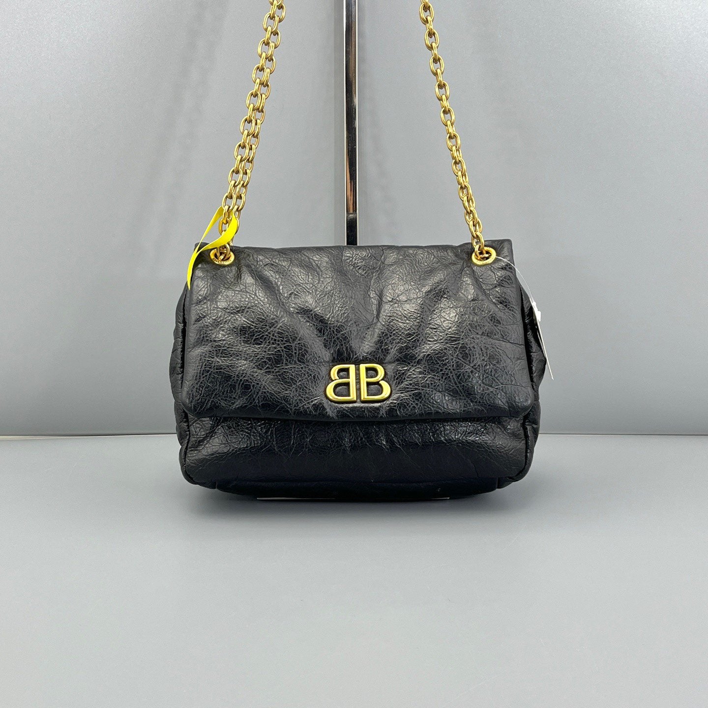 Balenciaga - Monaco chain bag - Leather - Black - (Small)