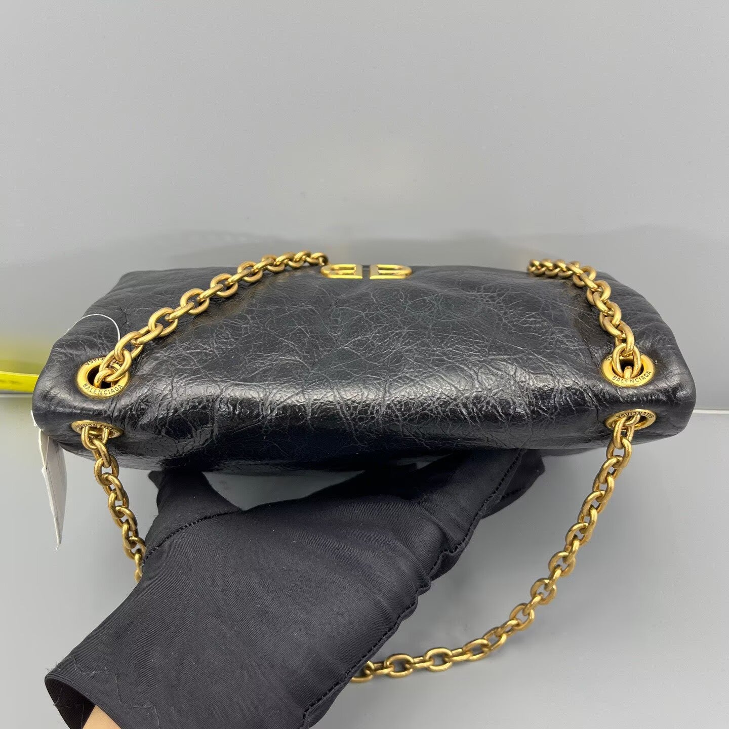 Balenciaga - Monaco chain bag - Leather - Black - (Small)
