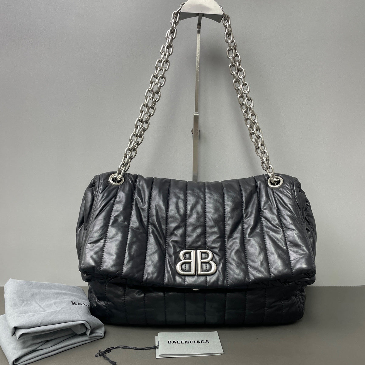 Balenciaga - Monaco - Leather - Black - (medium)