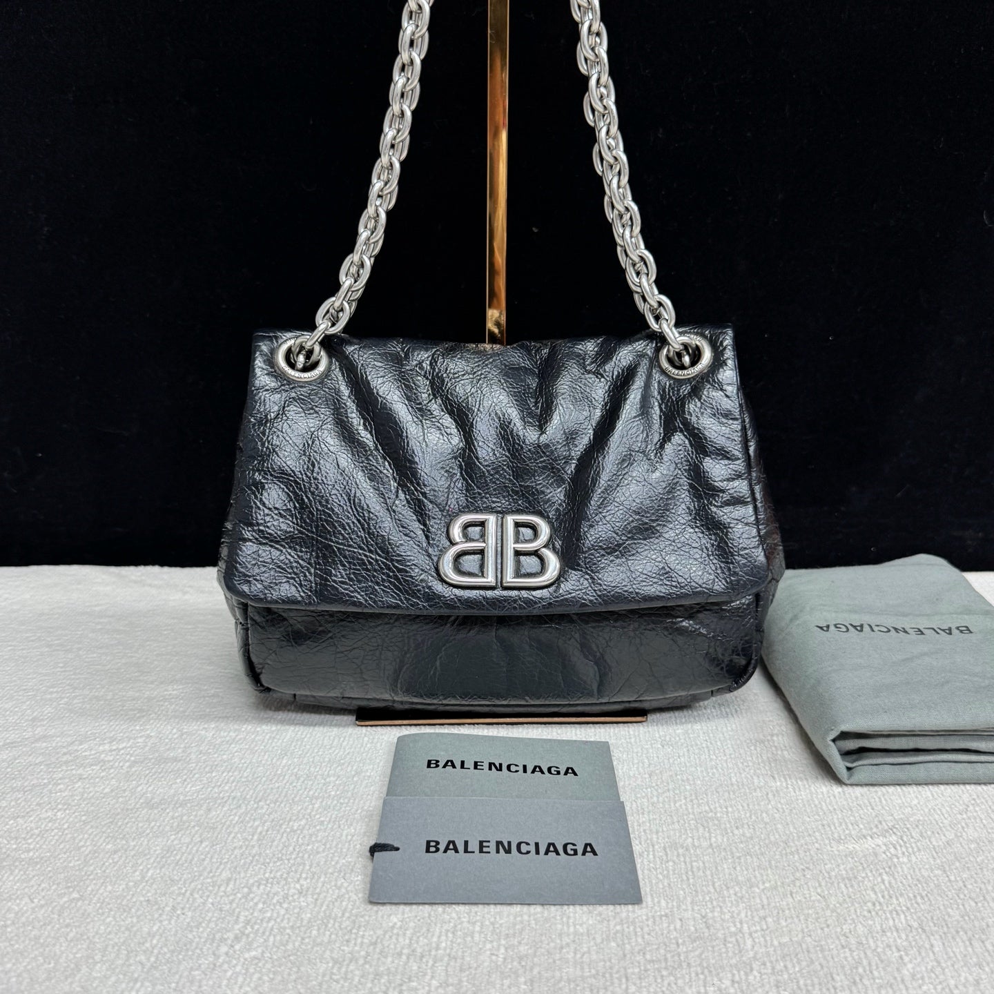 Balenciaga - Monaco - Leather - Black - (mini)