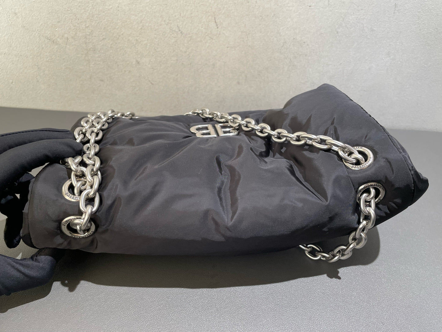 Balenciaga - Monaco Puffy Shoulder Bag - Nylon - Black - (medium)