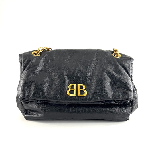 Balenciaga - Monaco Small - Leather - Black - (small)