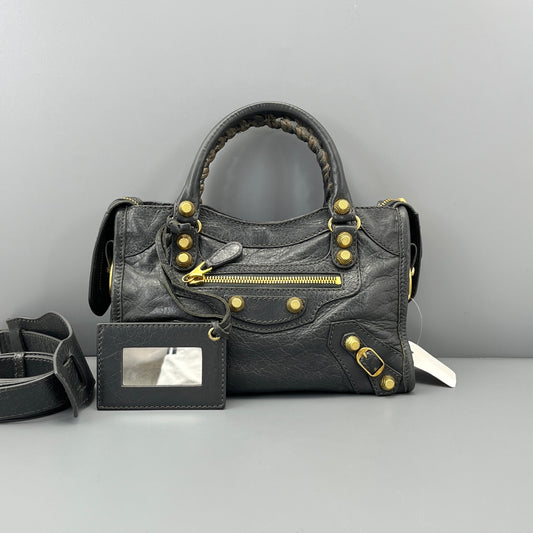 Balenciaga - Motorcycle Bag - Leather - Grey