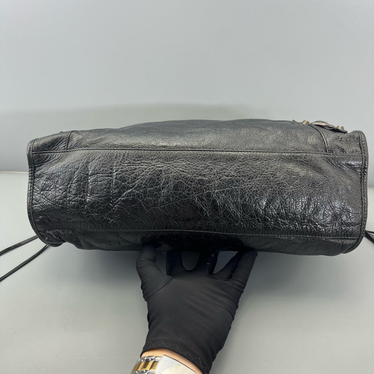 Balenciaga - Motorcycle Bag - Leather - Black - (large)