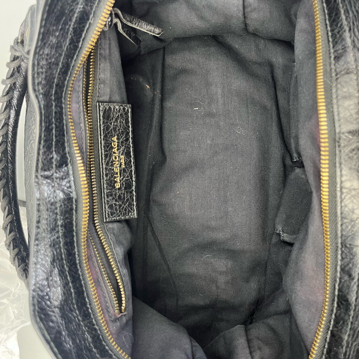 Balenciaga - Motorcycle Bag - Leather - Black - (large)
