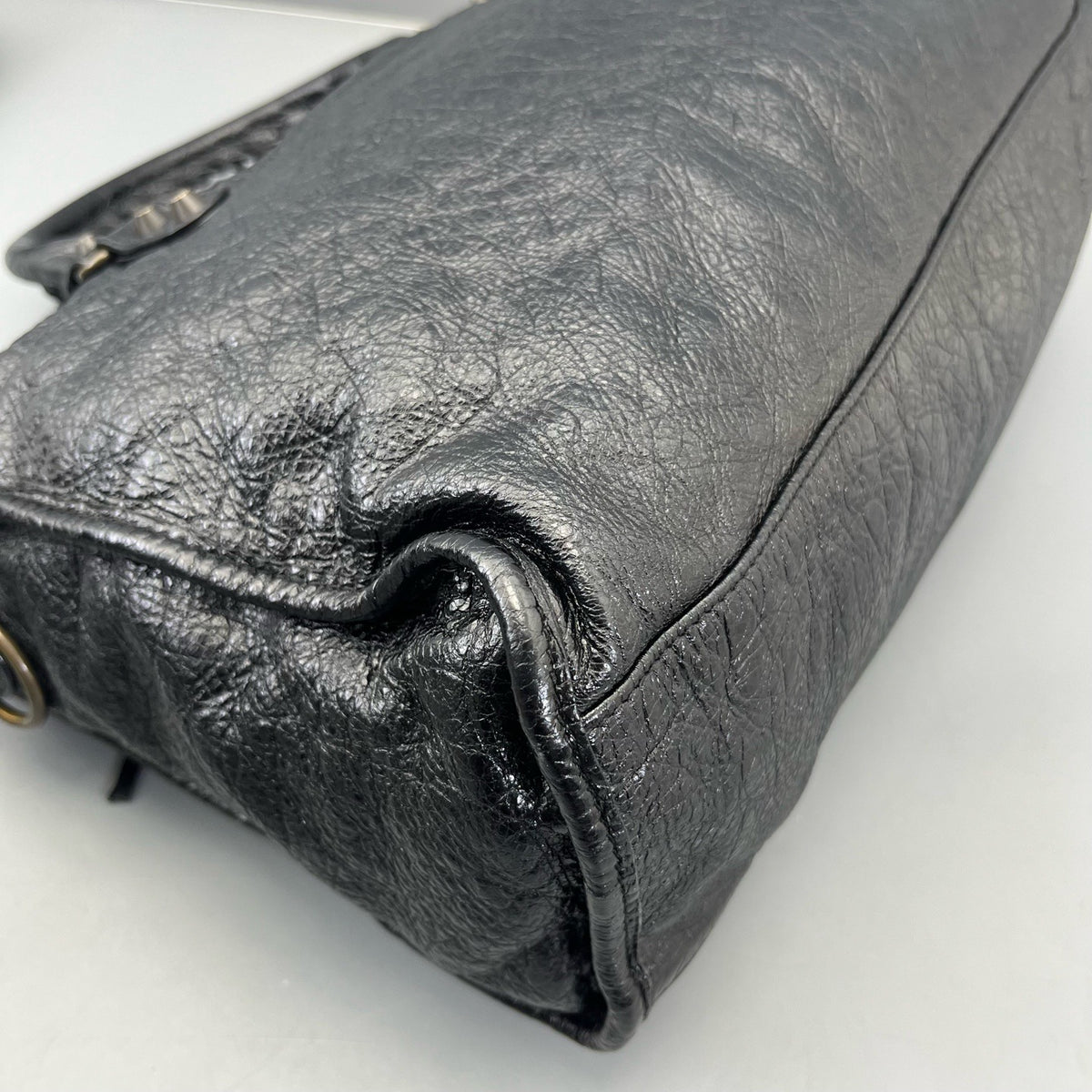 Balenciaga - Motorcycle Bag - Leather - Black - (large)