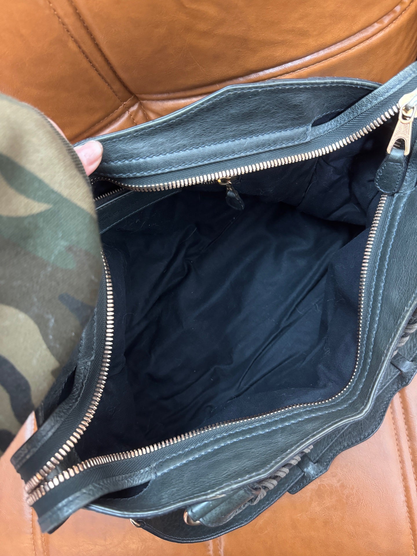 Balenciaga - Motorcycle Bag - Leather - Grey - (medium)