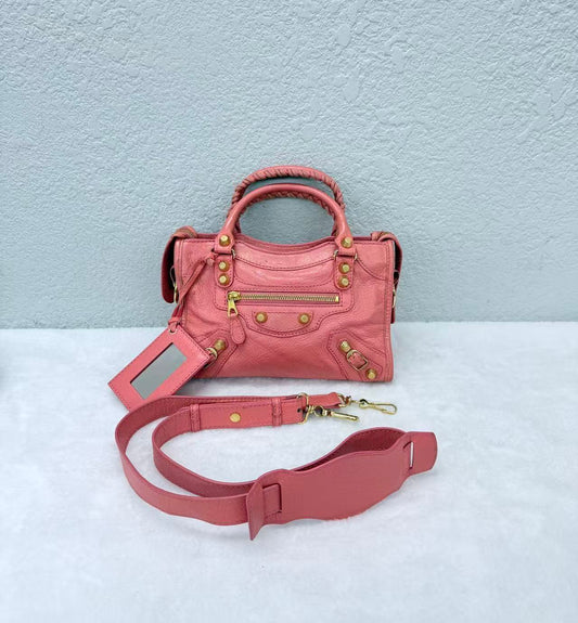 Balenciaga - Motorcycle Bag Mini - Leather - Pink - (mini)